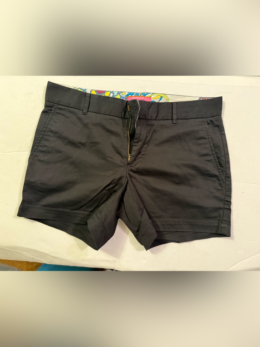 Banana Republic Black Flat-Front Men's Shorts